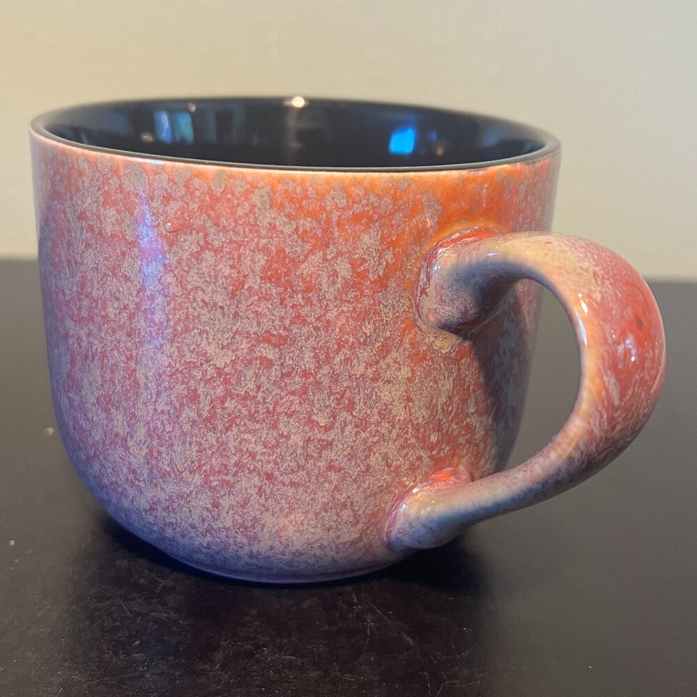 BIA Cordon Bleu Spongeware Stoneware Mug 18oz Oversized Soup Coffee Mug Cup Tea